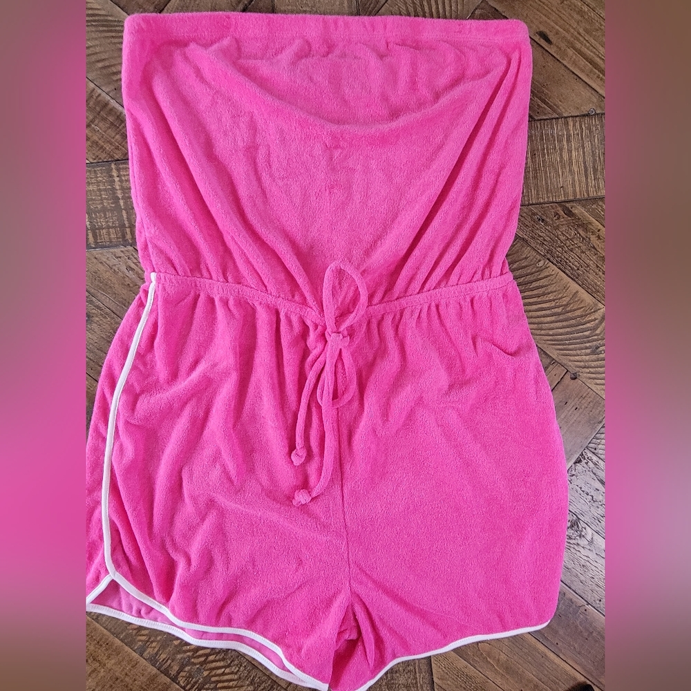 Fashion Nova Throwback Terry cloth one piece 1X.